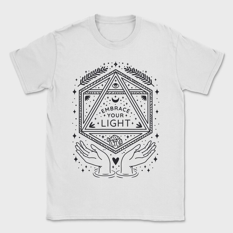 Embrace Your Light, Tricou Barbati (Unisex)