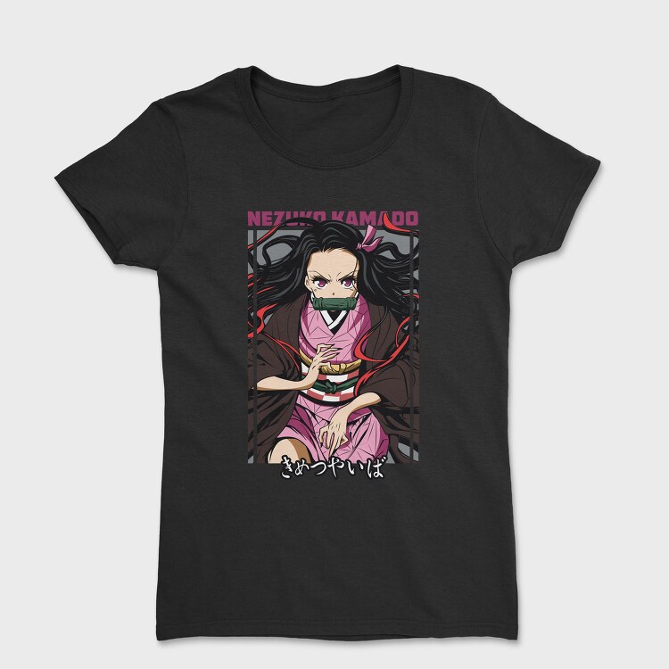 Nezuko Demon Slayer Vector, Tricou Femei