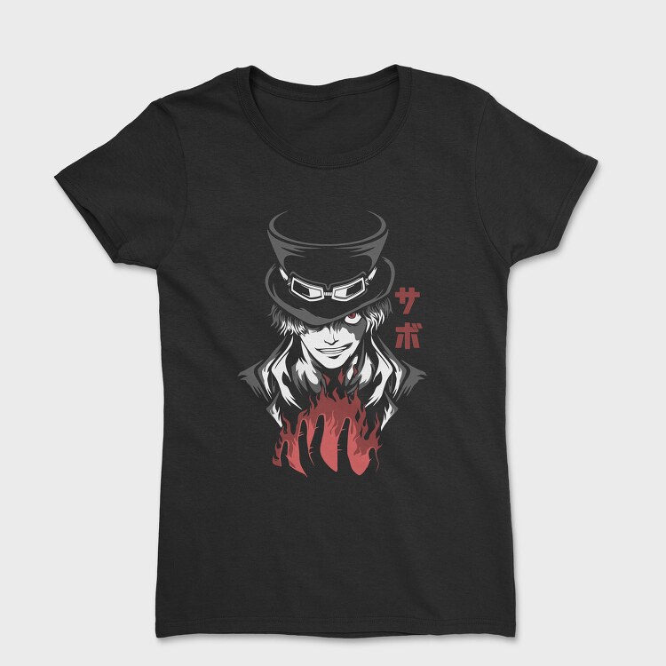 Sabo Flame Top Hat, Tricou Femei