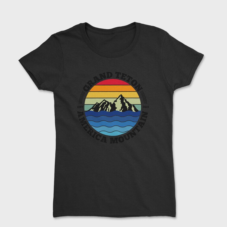 Grand Teton Mountain, Tricou Femei