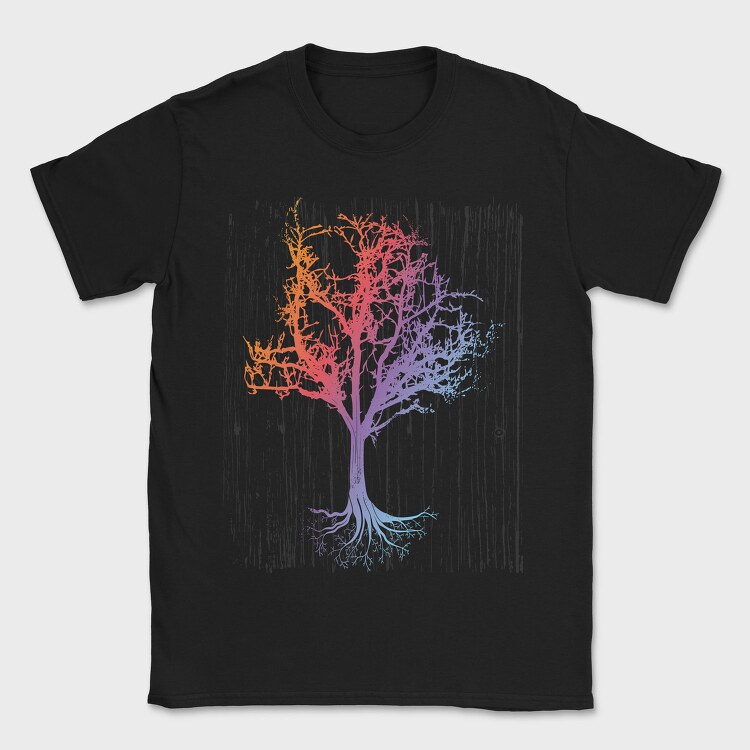 Enchanted Tree Rainbow, Tricou Barbati (Unisex)