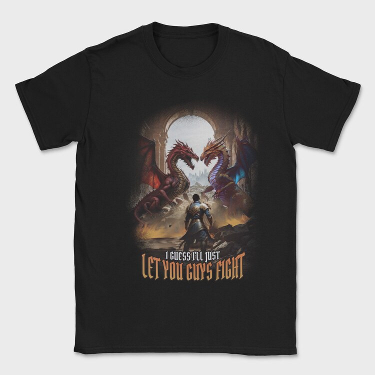 Epic Dragon Battle Fight Paladin, Tricou Barbati (Unisex)