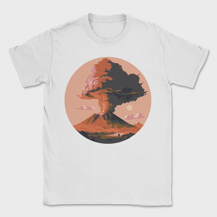 Erupting Volcano, Tricou Barbati (Unisex)