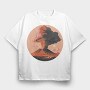 Erupting Volcano, Tricou Oversize Barbati (Unisex)