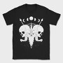 Esoteric Skulls Ram Human Moon Phases, Tricou Barbati (Unisex)