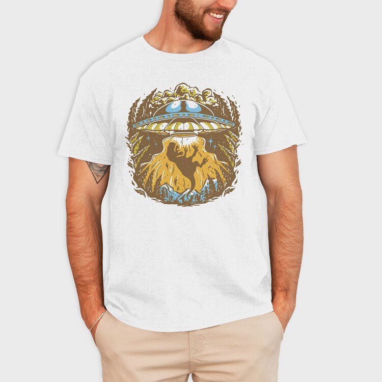 Ufo Dinosaurs, Tricou Barbati (Unisex)