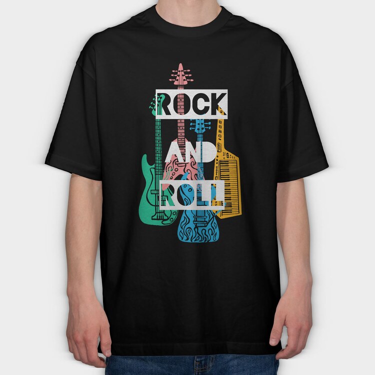 Electric Piano Blues, Tricou Oversize Barbati (Unisex)