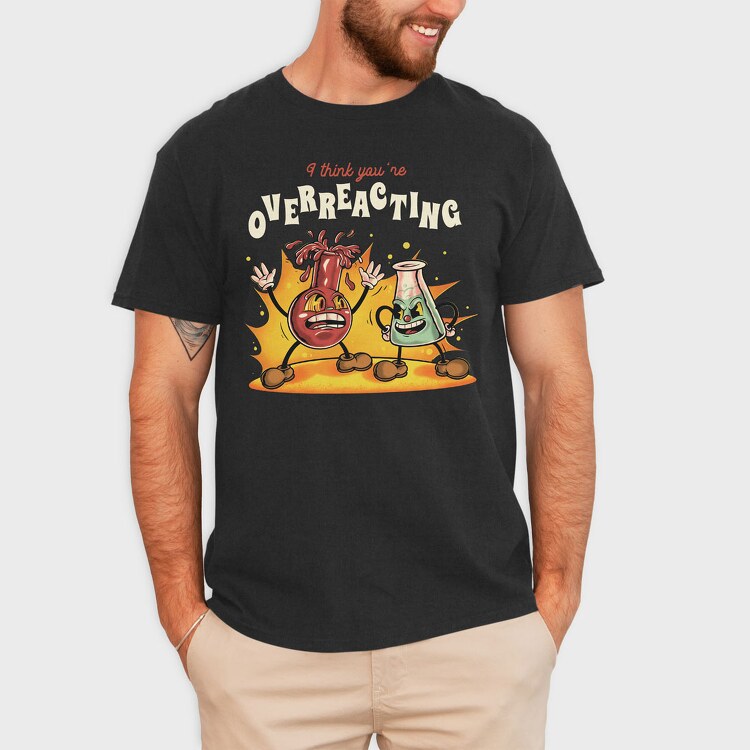 Test Tubes Cartoon, Tricou Barbati (Unisex)