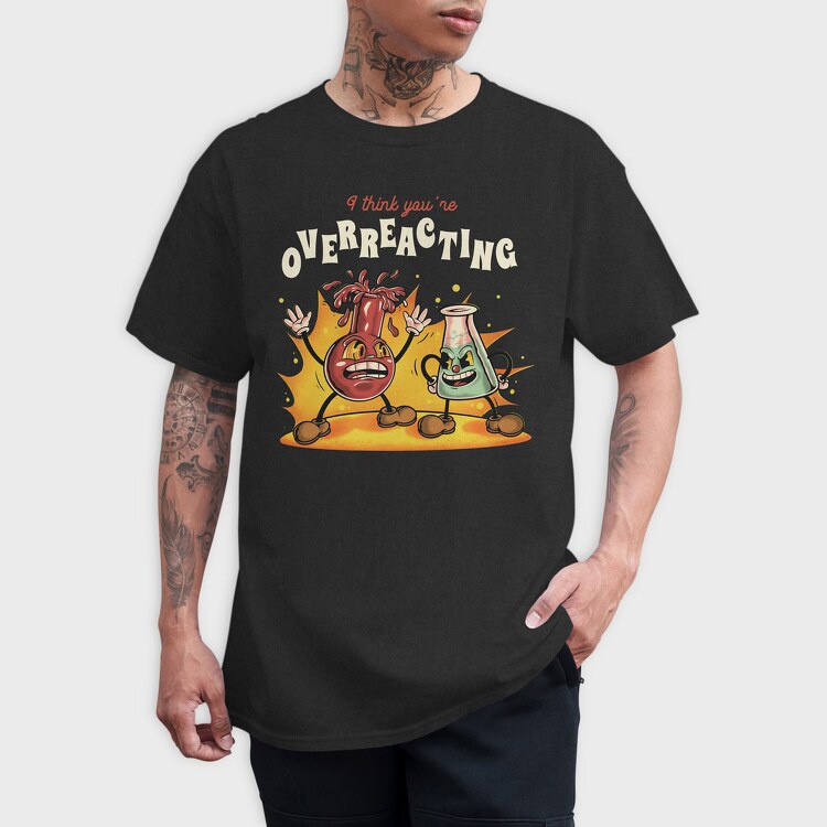 Test Tubes Cartoon, Tricou Barbati (Unisex)