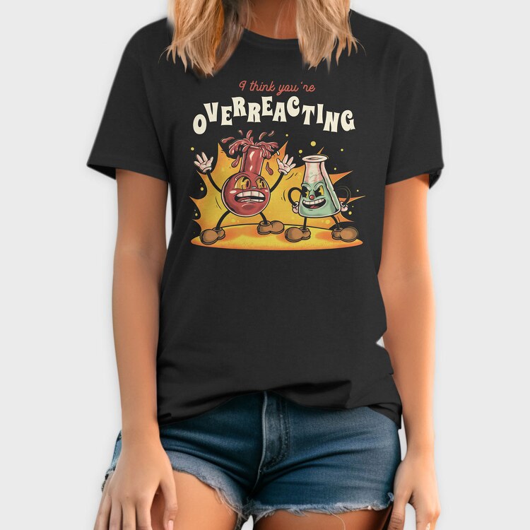 Test Tubes Cartoon, Tricou Barbati (Unisex)