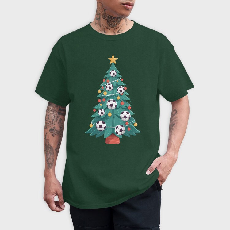 Football Christmas Tree, Tricou Barbati (Unisex)