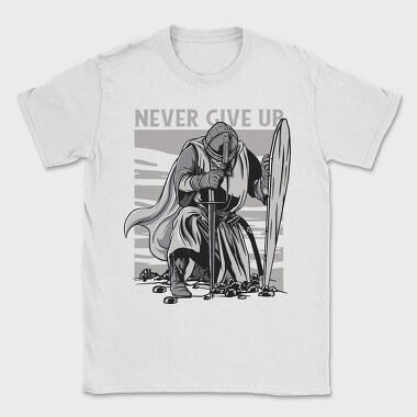 Never Give Up, Tricou Barbati (Unisex)