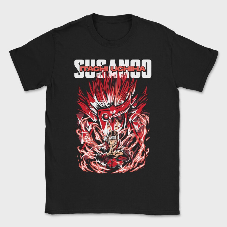 Itachis Susanoo Flame, Tricou Barbati (Unisex)