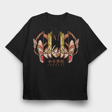 Glow Wolf Pack, Tricou Oversize Barbati (Unisex)