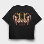Glow Wolf Pack, Tricou Oversize Barbati (Unisex)