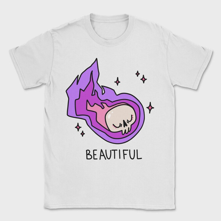 Galactic Skull Burst, Tricou Barbati (Unisex)