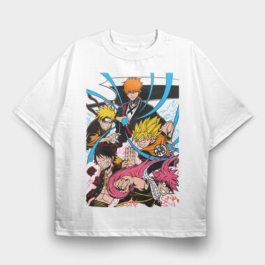 Five Legends Rise, Tricou Oversize Barbati (Unisex)