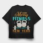 Fitmas Fest, Tricou Oversize Barbati (Unisex)
