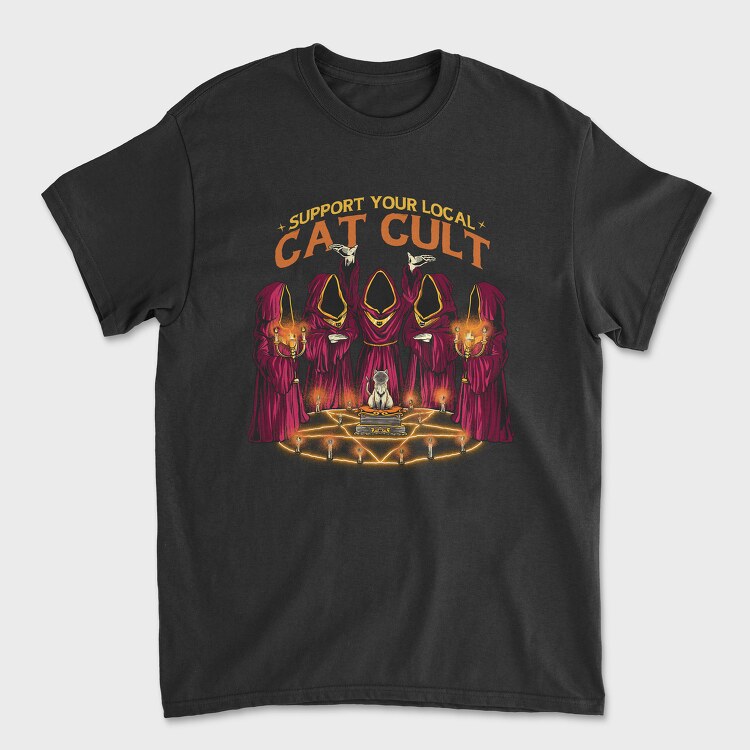 Cat Cult, Tricou Barbati (Unisex)