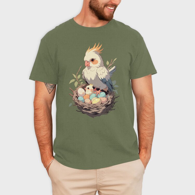 Cockatiel, Tricou Barbati (Unisex)