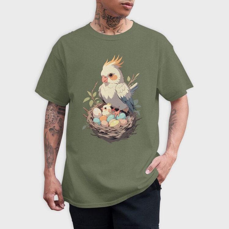 Cockatiel, Tricou Barbati (Unisex)