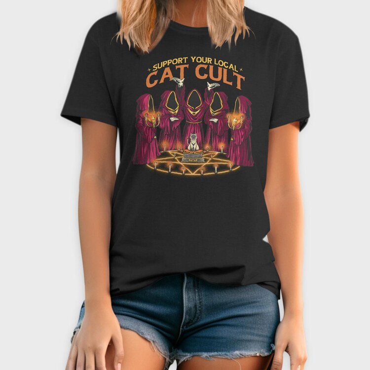 Cat Cult, Tricou Barbati (Unisex)