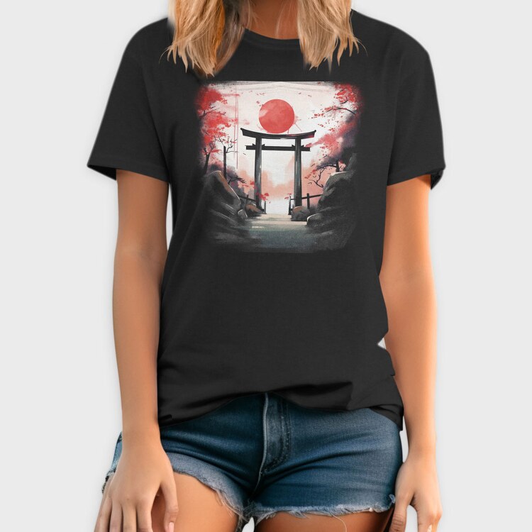 Japanese Gate Moon, Tricou Barbati (Unisex)