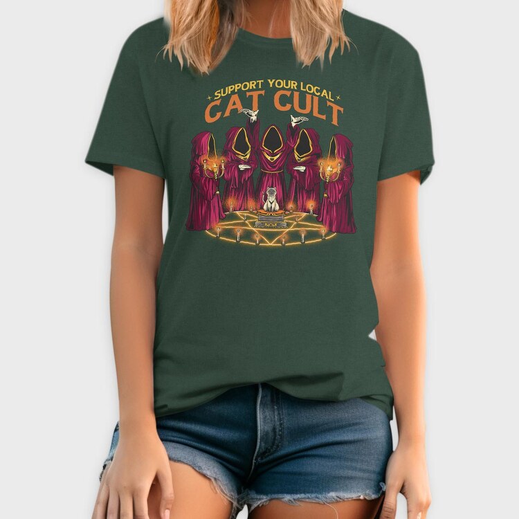 Cat Cult, Tricou Barbati (Unisex)