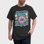 Donuts Make Me Float, Tricou Barbati (Unisex)