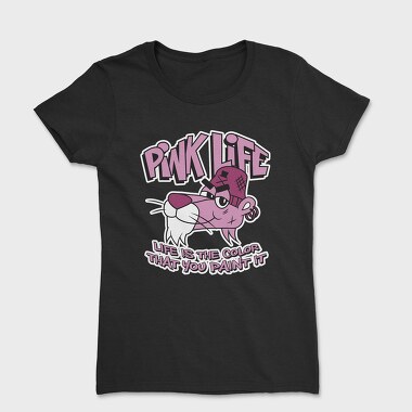 Pink Life Cat, Tricou Femei
