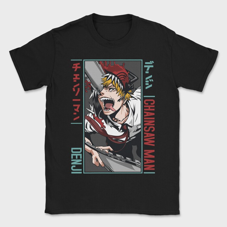 Denji Chainsaw Roar, Tricou Barbati (Unisex)
