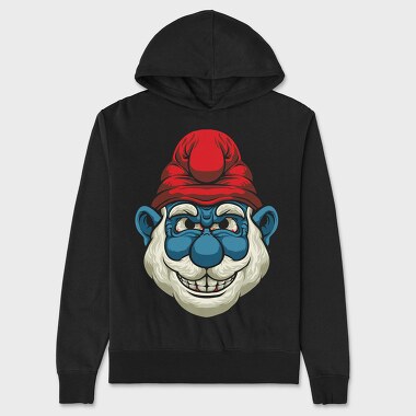 Polar Bear Skull, Hanorac Oversize Barbati (Unisex)