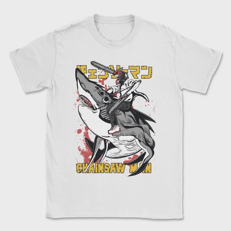 Chainsaw Shark Warrior, Tricou Barbati (Unisex)