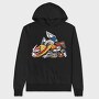 Anime Glow Vibes, Hanorac Oversize Barbati (Unisex)