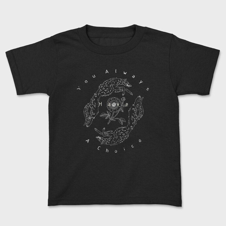 Wolf Flower Choice, Tricou Copii