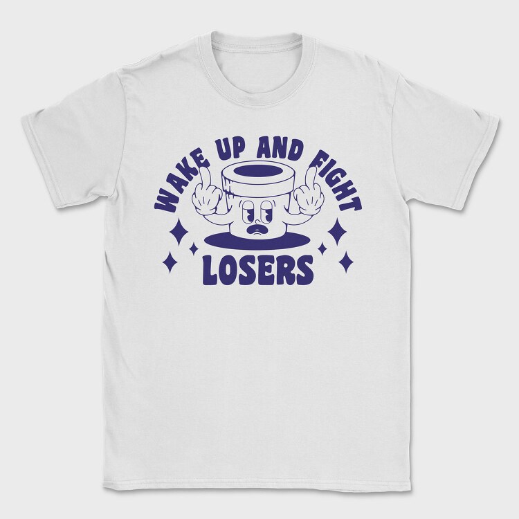 Wake Up And Fight, Tricou Barbati (Unisex)
