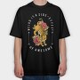 Tiger Rose Weirdness, Tricou Oversize Barbati (Unisex)
