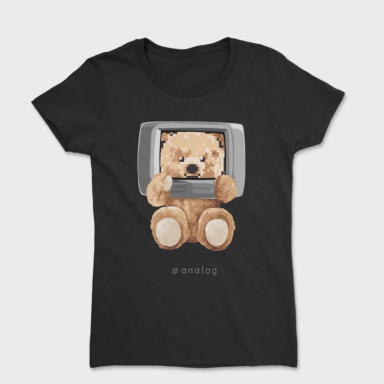 Teddy Pixel Screen, Tricou Femei