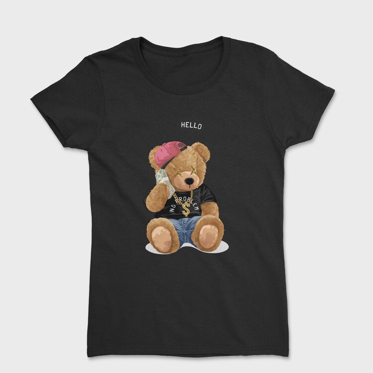 Teddy Streetwear Vibes, Tricou Femei