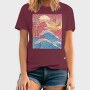 Japanese Vaporwave Big Wave, Tricou Barbati (Unisex)