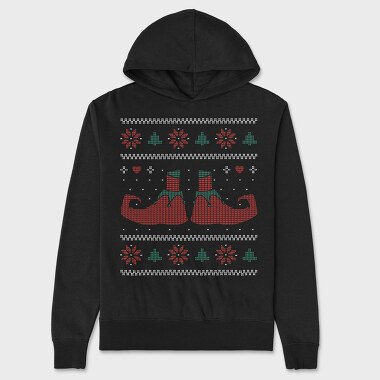 Uglysweater Elves, Hanorac Oversize Barbati (Unisex)