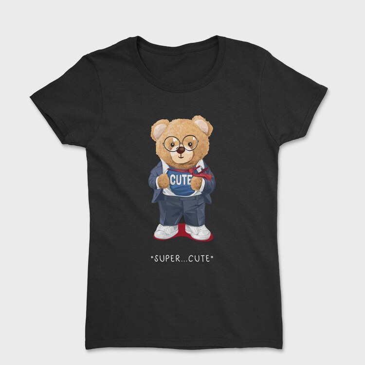 Teddy Hipster Vibes, Tricou Femei