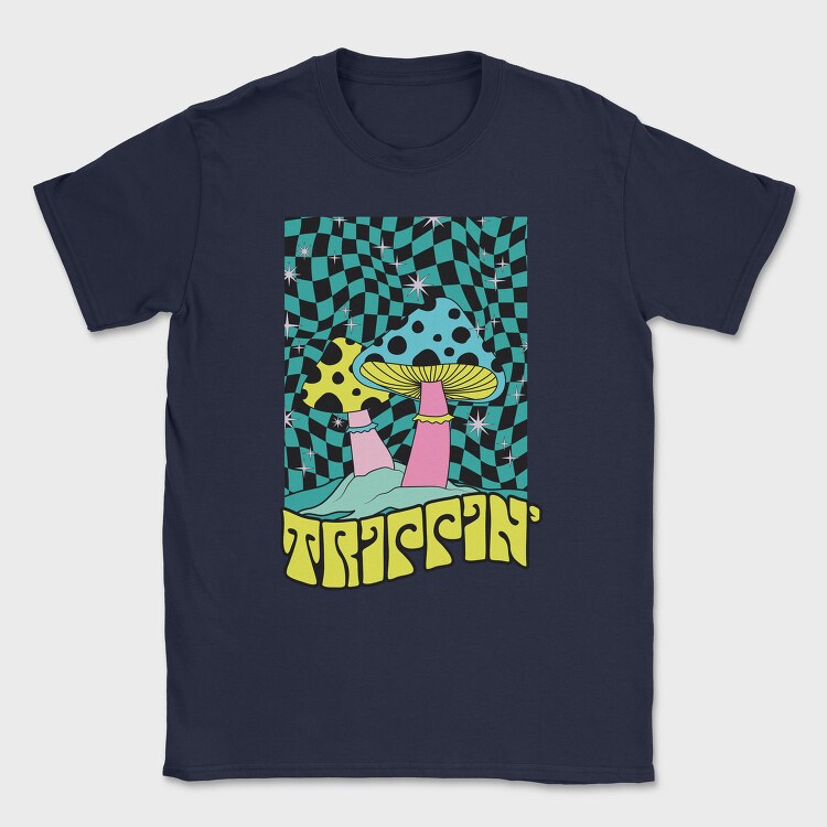 Trippin Mushroom Vibes, Tricou Barbati (Unisex)