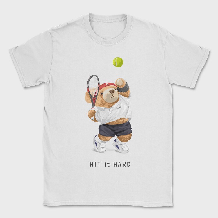 Tennis Bear Ace, Tricou Barbati (Unisex)