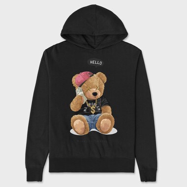 Teddy Streetwear Vibes, Hanorac Oversize Barbati (Unisex)