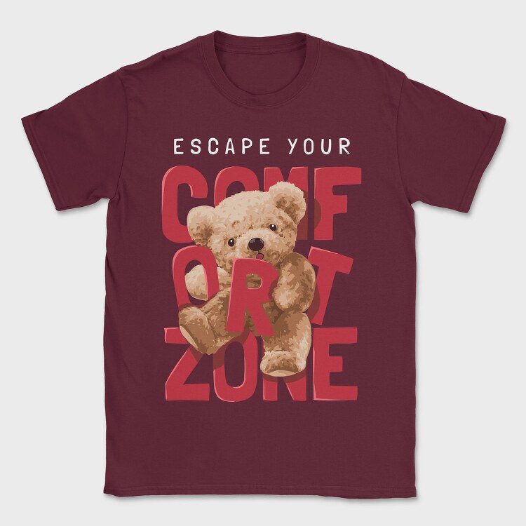 Teddy Escape Zone, Tricou Barbati (Unisex)