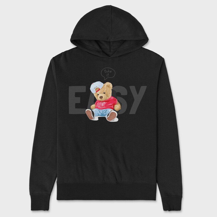 Teddy Chill Vibes, Hanorac Oversize Barbati (Unisex)