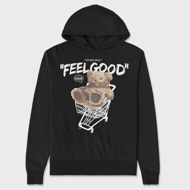 Teddy Cart Vibes, Hanorac Oversize Barbati (Unisex)