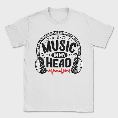 Music In My Head, Tricou Barbati (Unisex)
