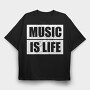 Neon Wolf Howl 7, Tricou Oversize Barbati (Unisex)